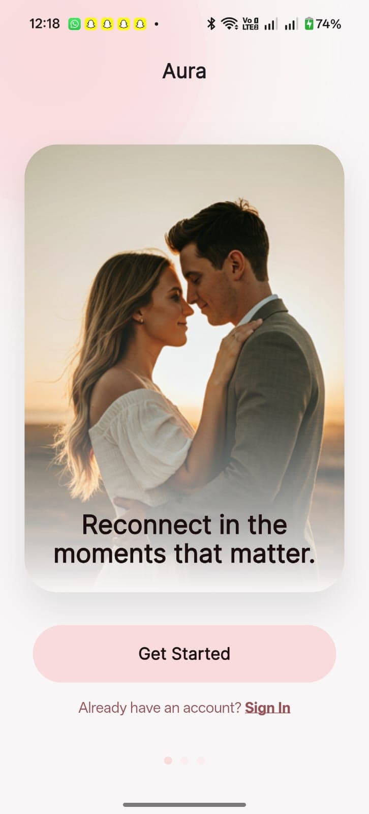 AURA Couples Planner Interface